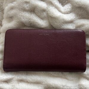 Matt & Nat Deep Burgundy Wallet/Clutch